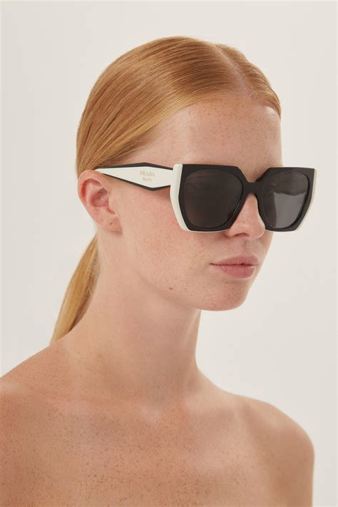 shield prada sunglasses|black and white prada sunglasses.